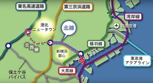 横浜北線位置図
